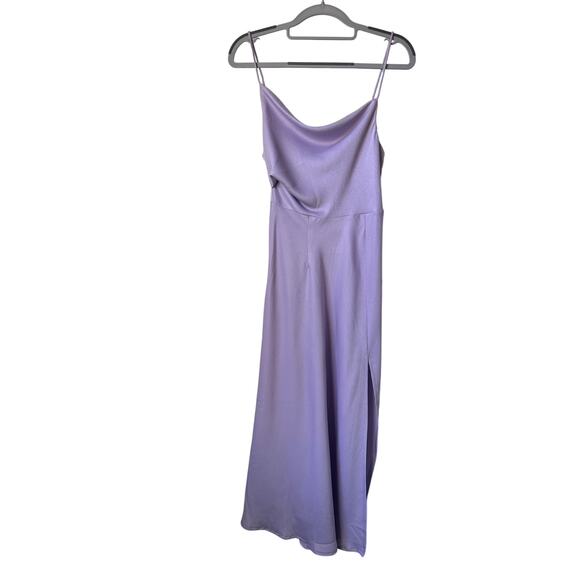 NWT Suki Front Split Lilac Midi Dress - XS - Picture 4 of 8